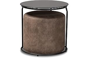Baxton Studio nesting ottoman in Grey/Brown/Black: The Three Musketeers of Comfort and Style