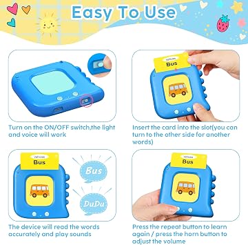 Talking Flash Cards,Kids Toddler Flash Cards with 240 Sight Words