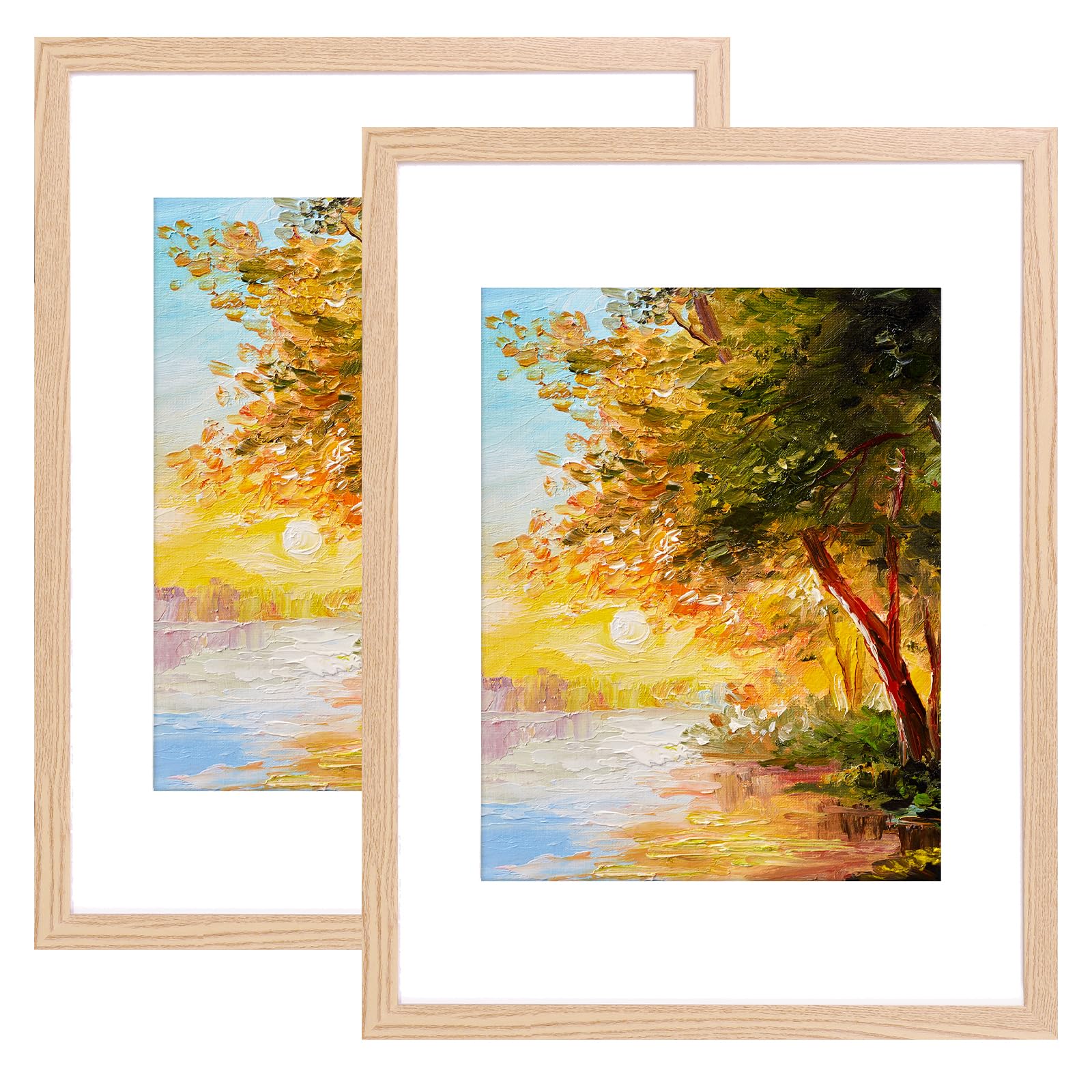 Fixwal Natural Wood Frame 2 Pack