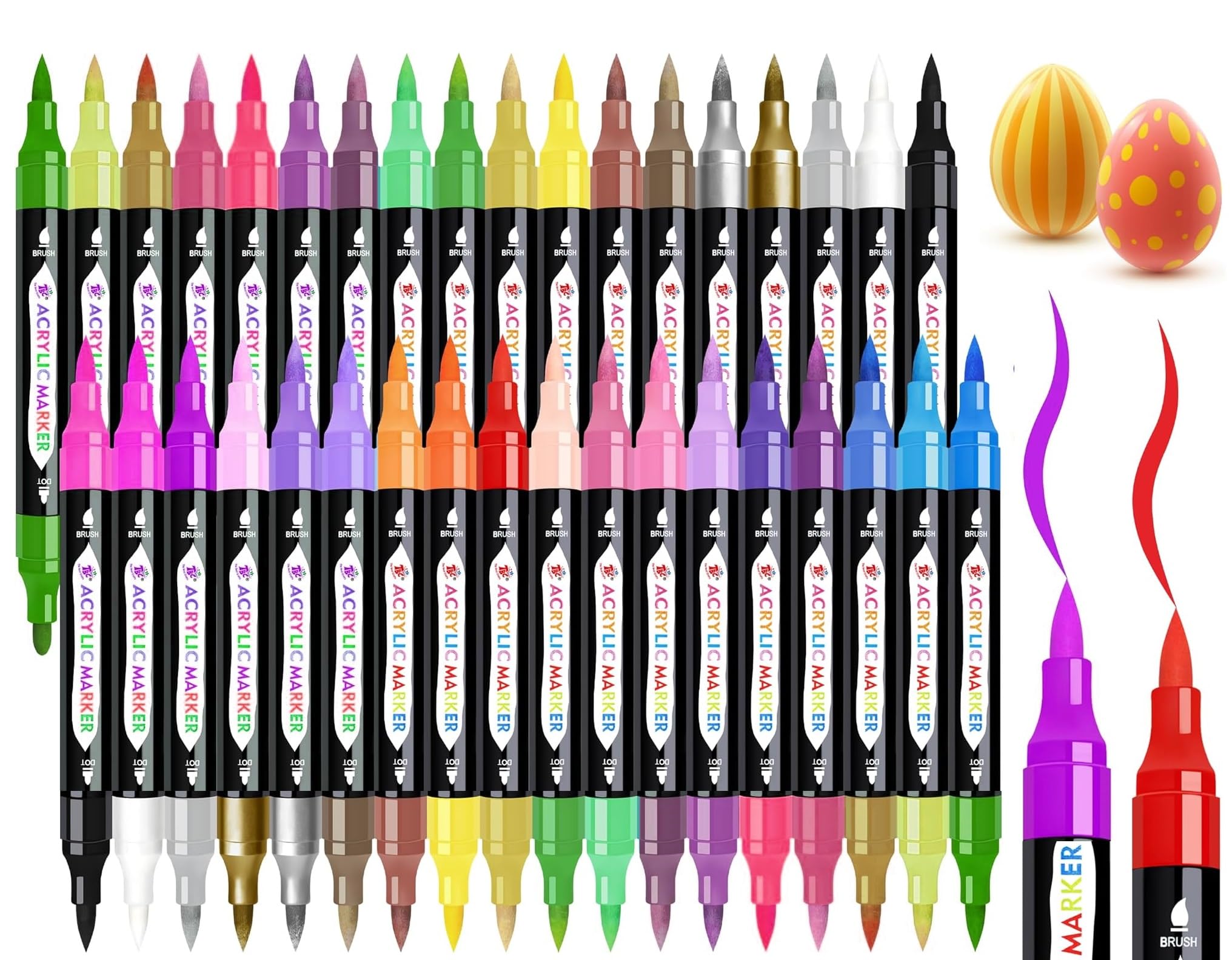 96 Color Acrylic Paint Markers - Art Supplies for Kids & Adults -12 96 Color Acrylic Paint Markers - Art Supplies for Kids & Adults -12