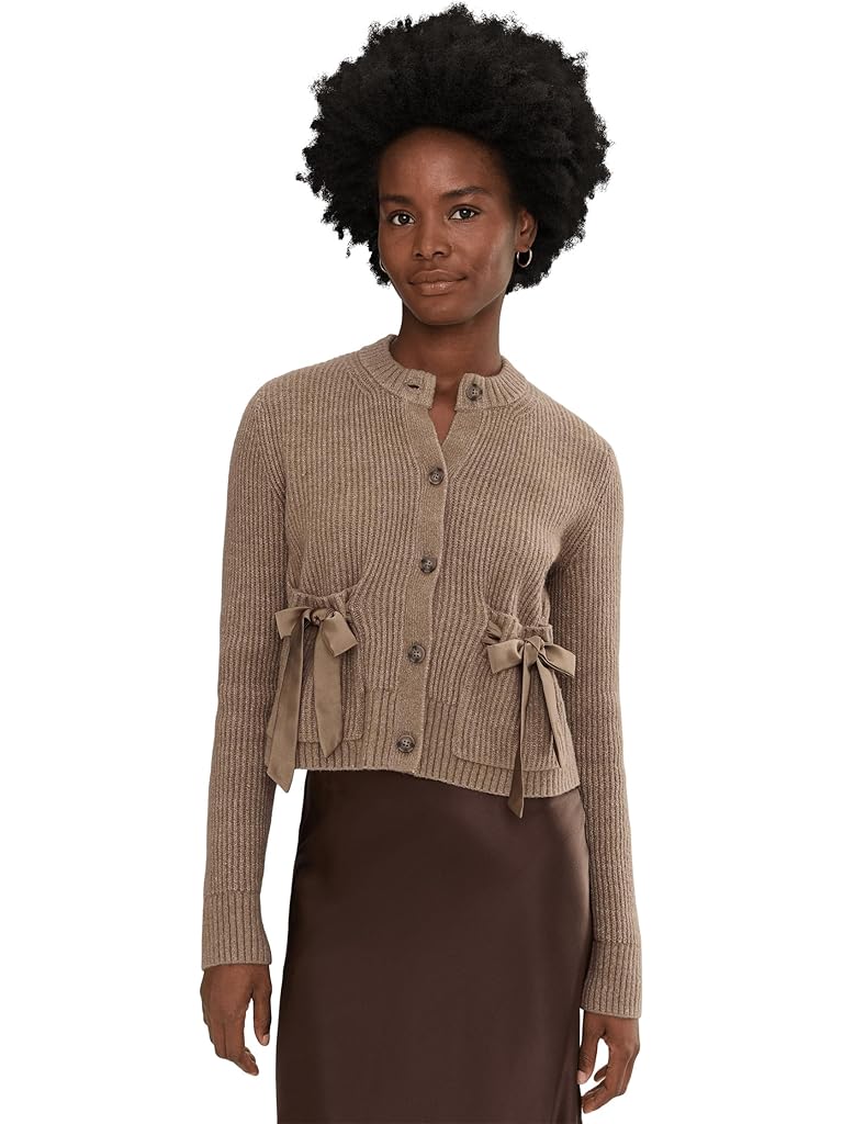 Brown Splendid Stassi Satin Tie Cardigan