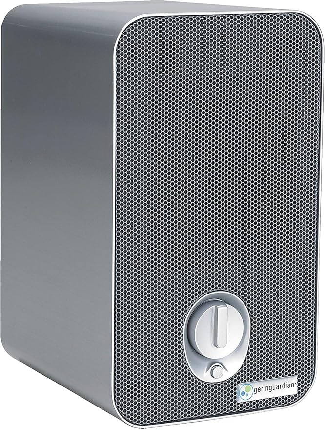 GermGuardian AC4100 3-in-1 HEPA Air Purifier System with UV Sanitizer and Odor Reduction, 11-Inch Table Top Tower