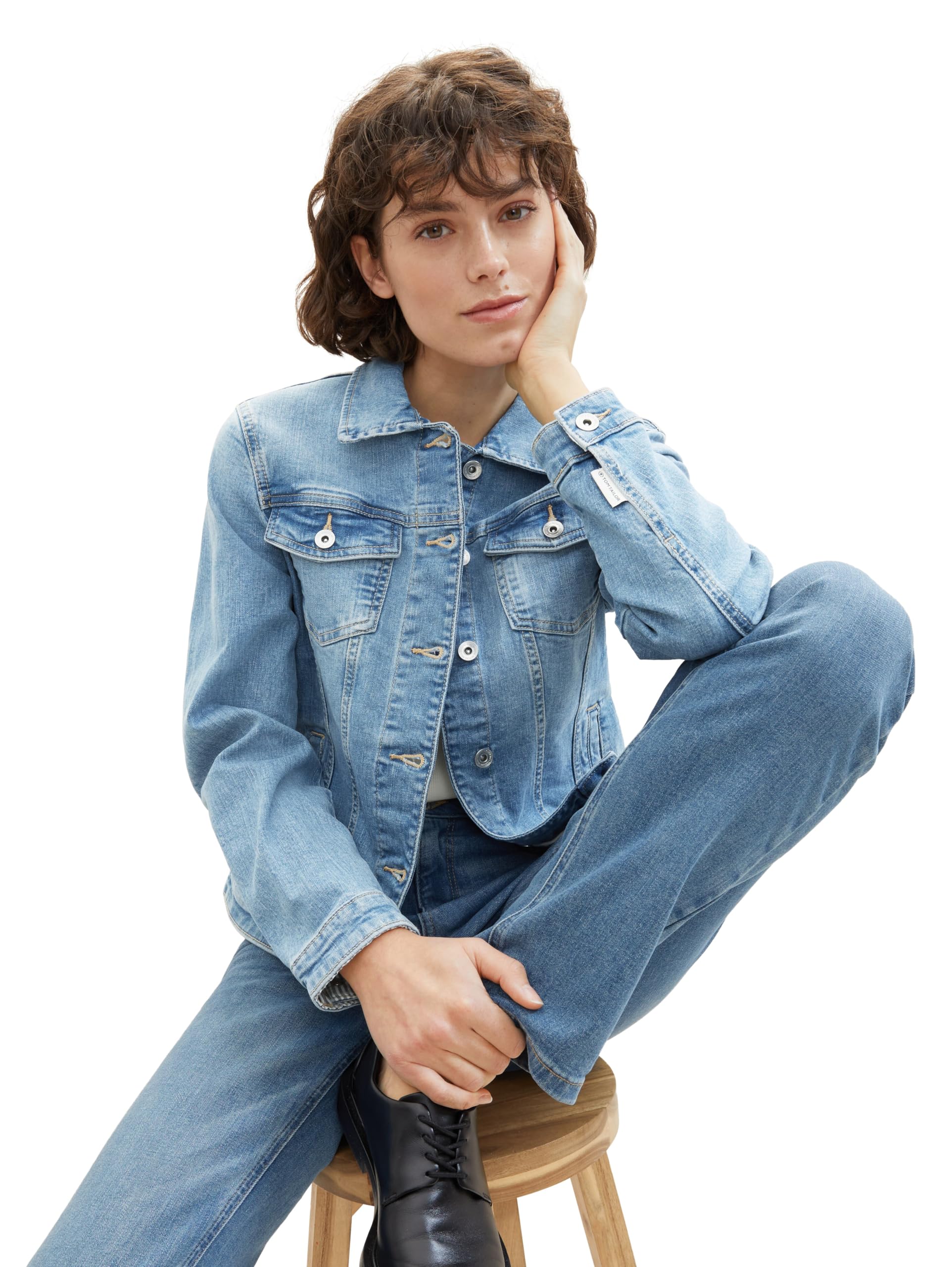 TOM TAILOR Damen Basic Jeansjacke
