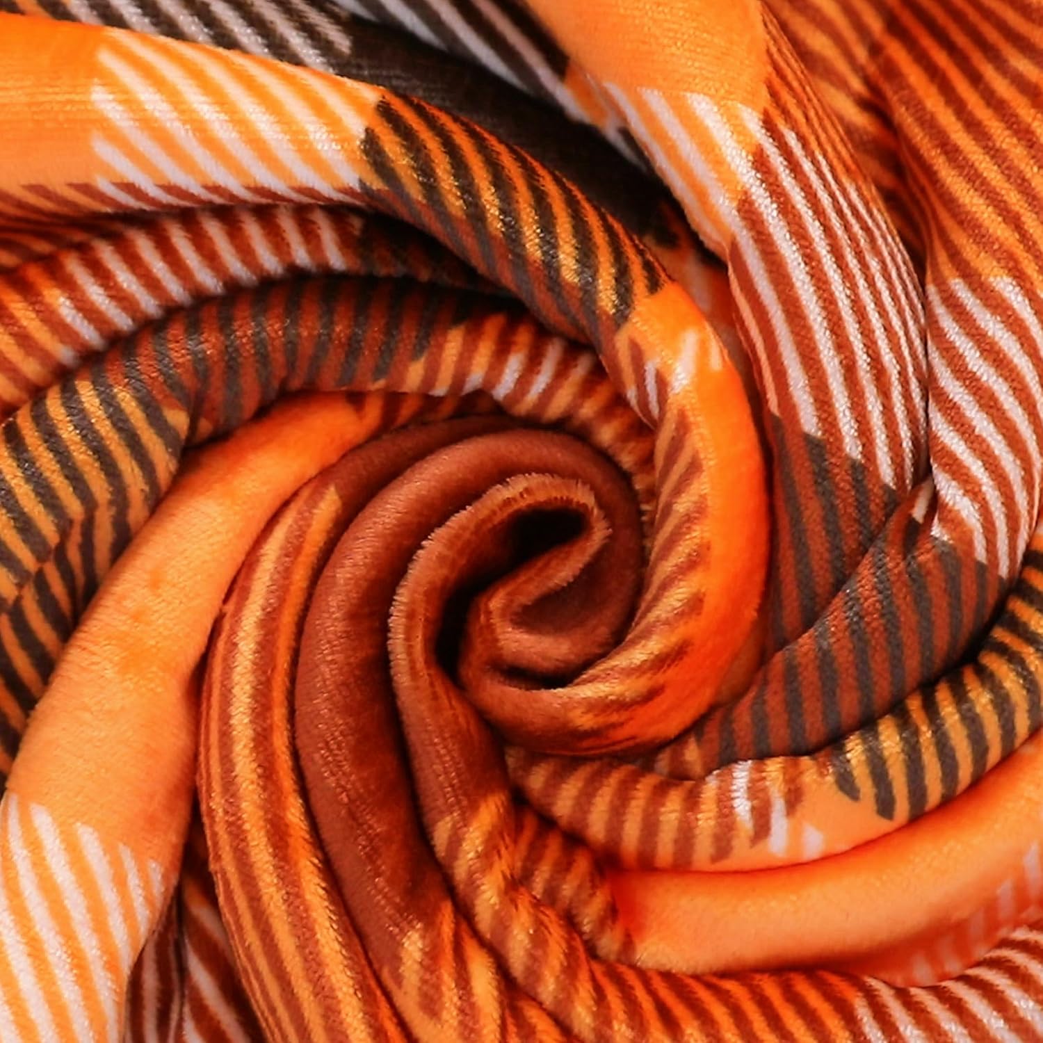 Fall Plaid Throw Blanket 50"x60",Autumn Orange Rust Room Decor Soft Warm Fleece Fuzzy Checkered Blanket for Couch Living Room Bed Camping Chair Dorm - Image 9