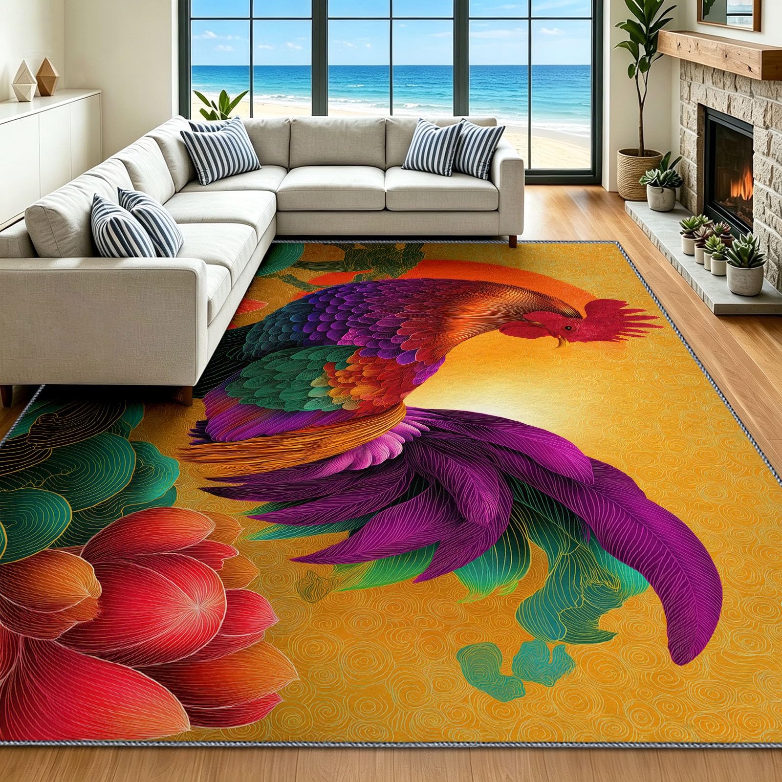 Alfombra de entrada lavable 60x90 interior antideslizante cocina baño marrón