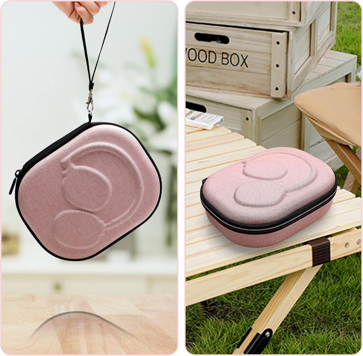 XANAD Hard Case Compatible with JBL Live or Tune Headphone,Fit for JBL Live 770NC/660NC/650BT/460NC/670NC or JBL Tune 510BT / 770NC/710BT/720BT/760NC/700BT/520BT Bluetooth Wireless Headphones(Pink) - Image 6