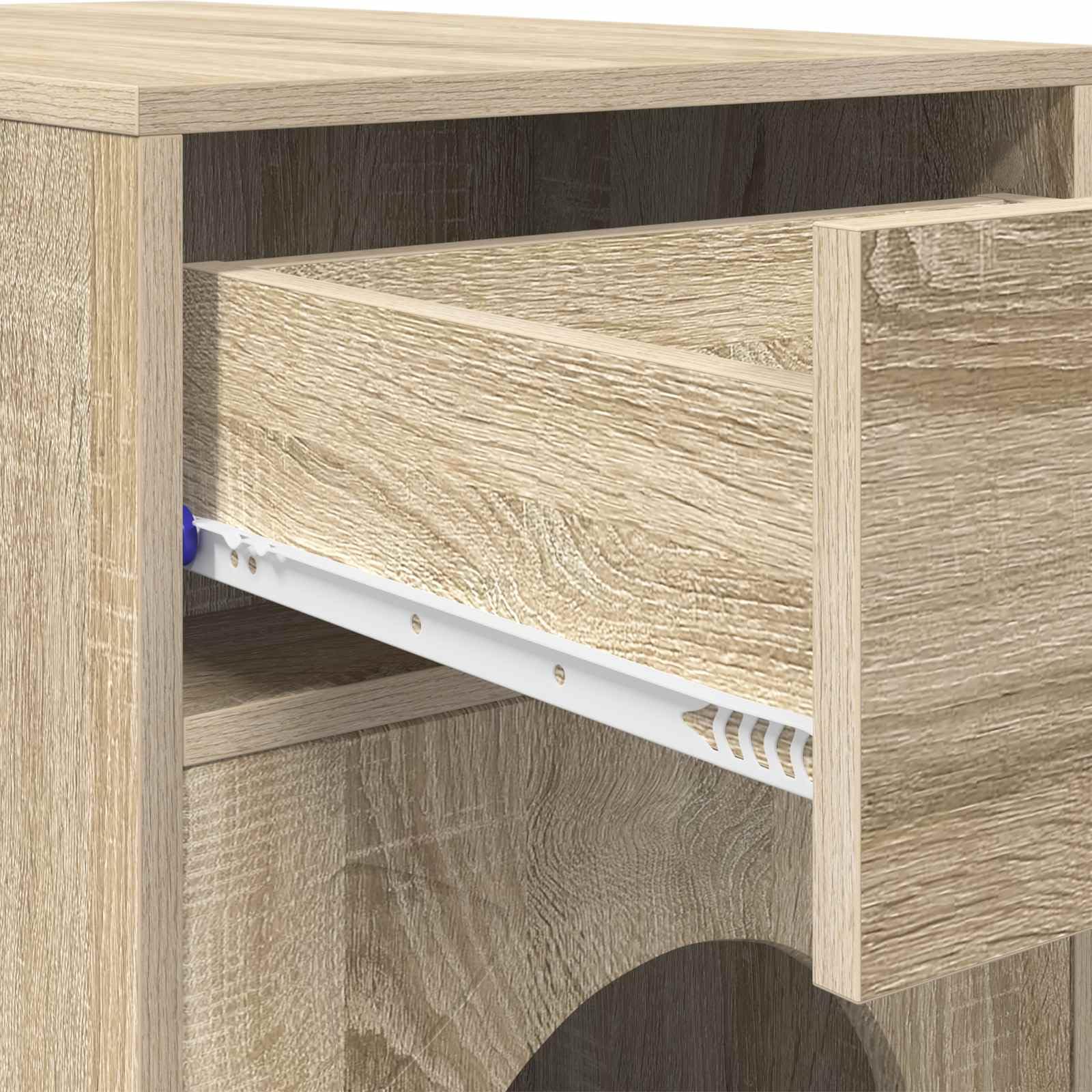 Katzenhaus Sonoma 72 x 42,5 x 70 cm aus Holzwerkstoff - Modernes Katzenmöbel und gemütliche Katzenhöhle für drinnen - Stabiles Haustierhaus belastbar bis 60 kg