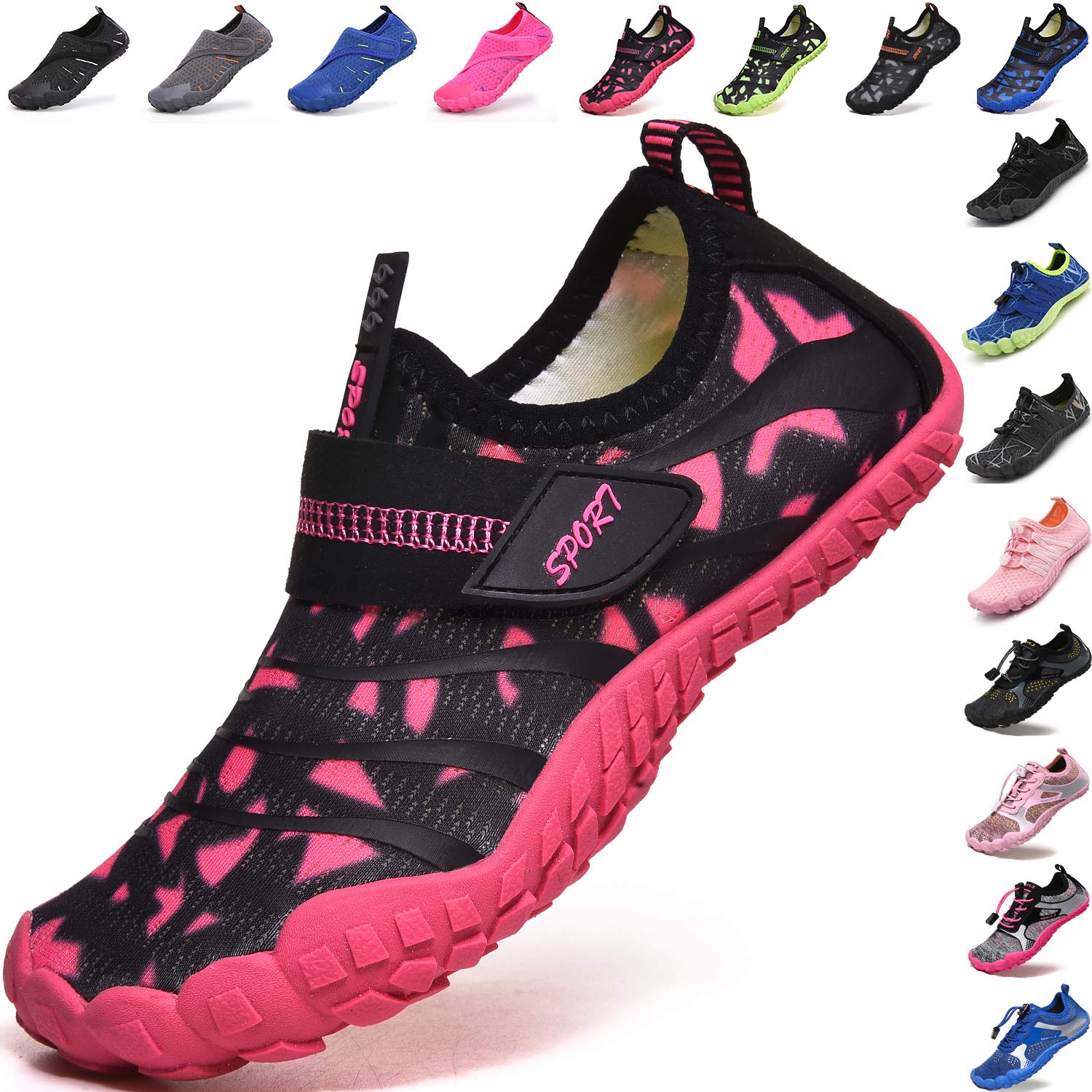 Lvptsh Zapatos de Agua para Niños Zapatos de Playa Secado Rápido Descalza Escarpines de Verano Deportes Acuáticos Swim Beach Surf Yoga 29-38 EU
