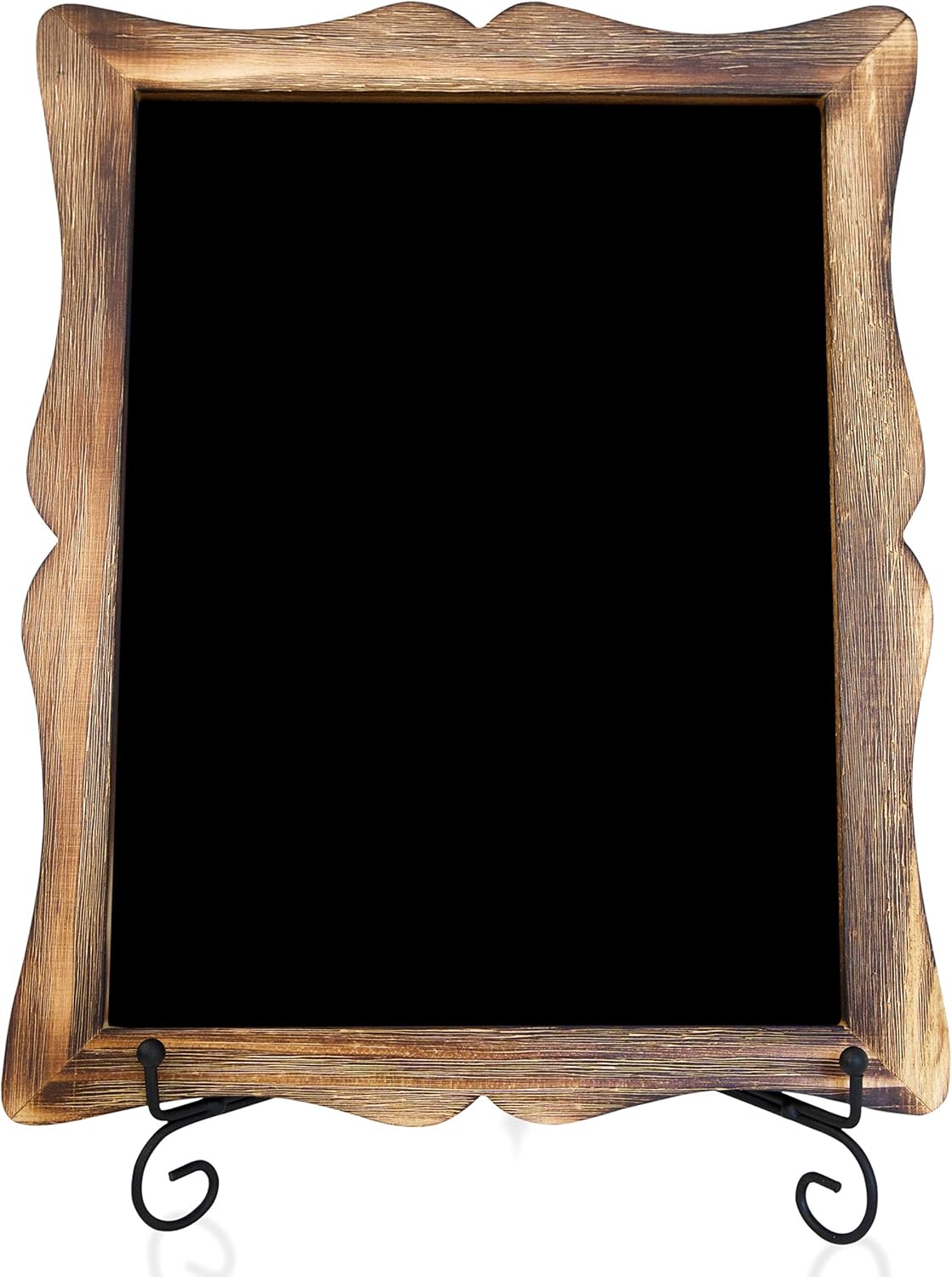11"x13" Chalkboard Sign with Easel (Mahogany) + 8 Brilliant Liquid Chalk Markers | Hanging or Freestanding Framed Chalkboard with Hand Crafted Sweetheart Frame - Multipurpose Small Chalkboard Sign : Home & Kitchen