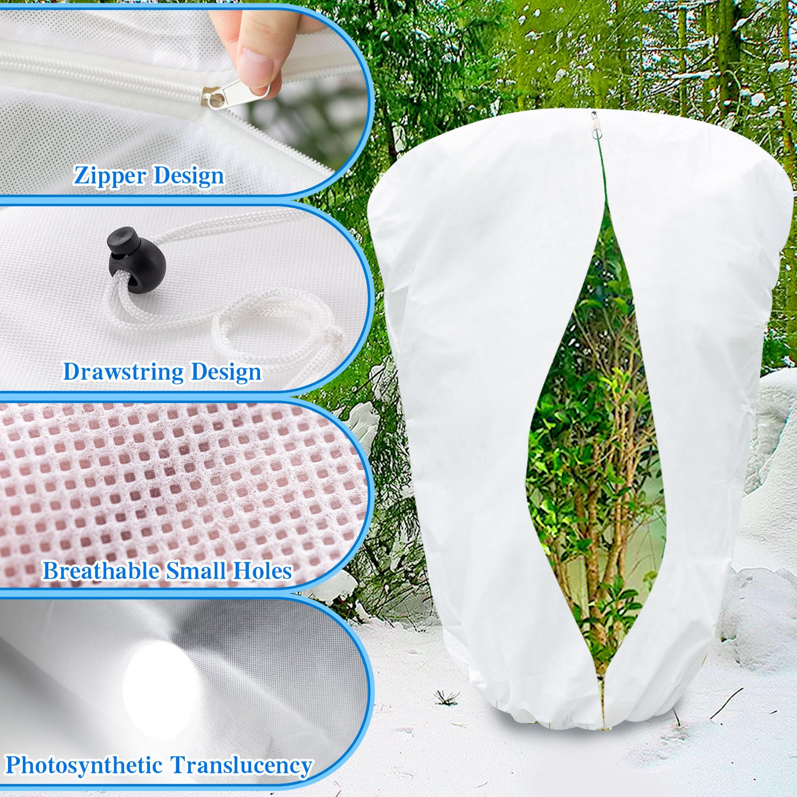 Housses de protection contre le gel, couvertures de gel pour plantes