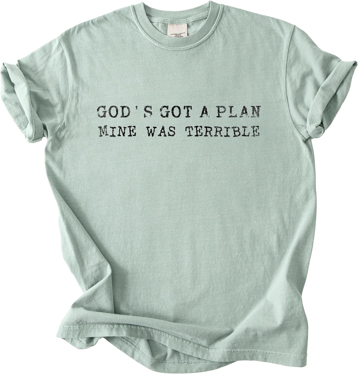Amazon.com: Faith Quote T Shirt, Vintage Typewriter Text Humor Graphic ...