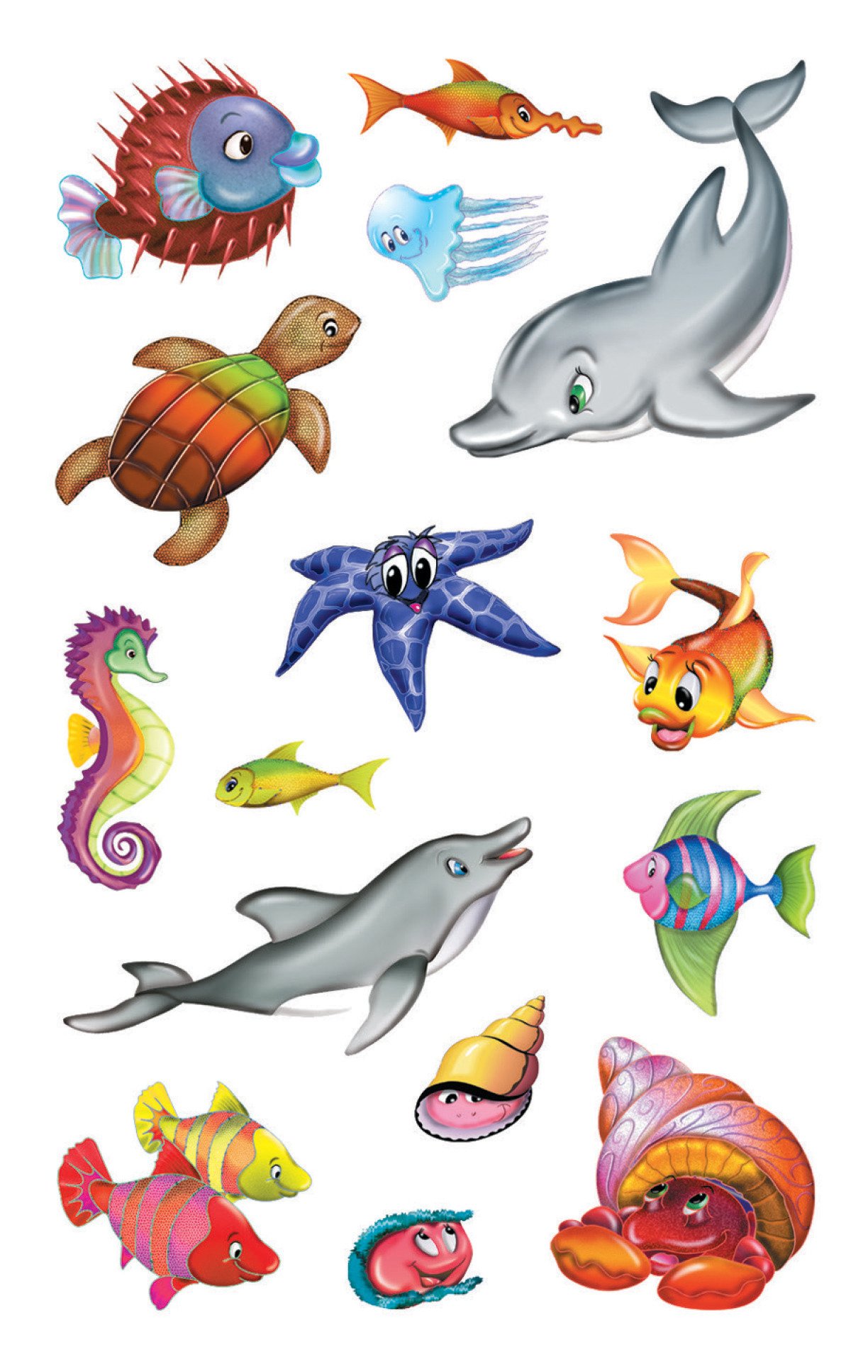 Avery Zweckform 53707 Children's Stickers, Pack of 30, Tortoise Designs