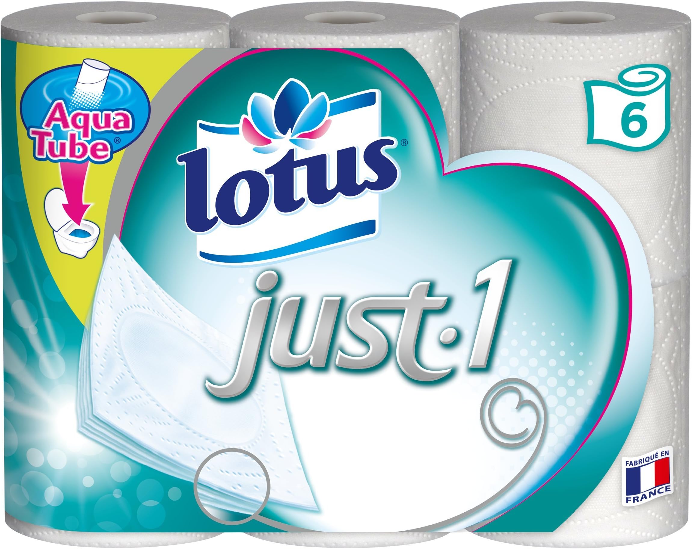Lotus Collection Set of 6 Rolls of Toilet Paper – Pack of 4