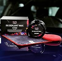 Vista 7 de SGCB Pro Auto Care - Kit de 4 cera selladora sintética D2, pasta de cera limpiadora de carnauba brasileña, cera dura natural enriquecida con resina
