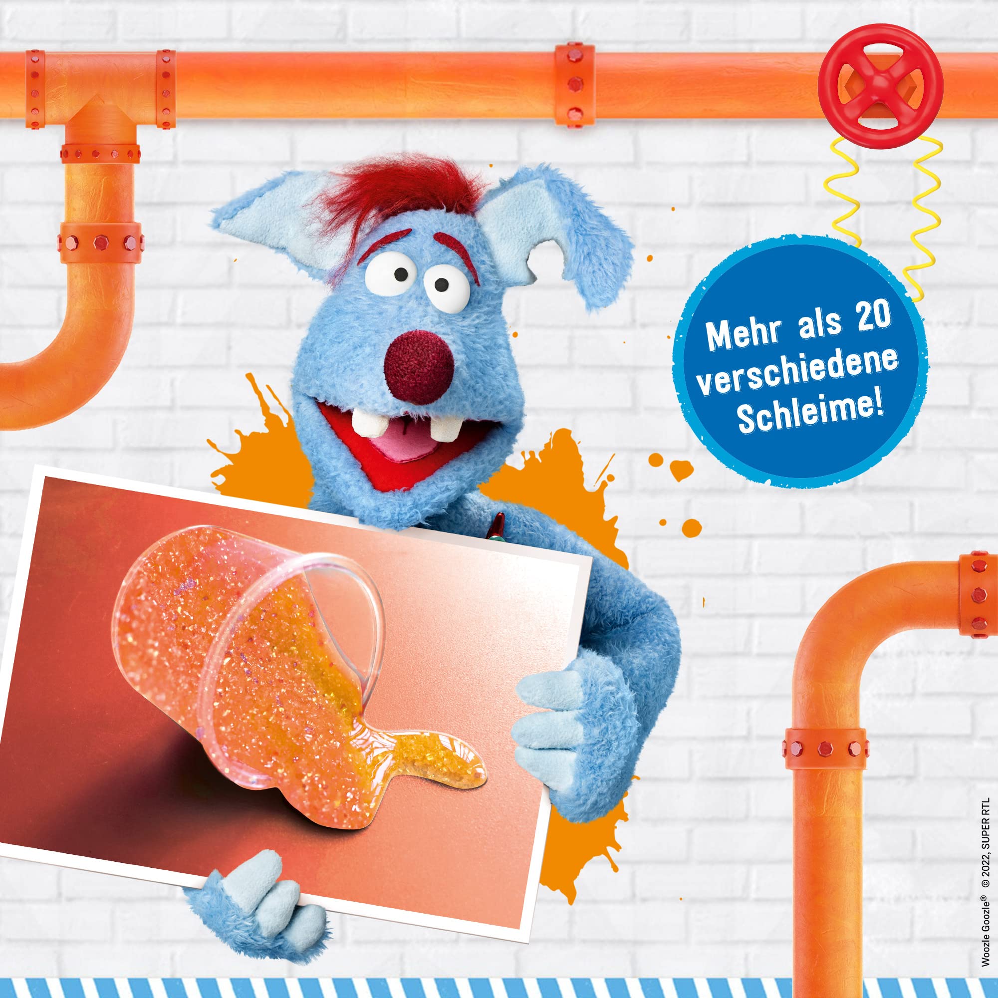 LISCIANI - WOOZLE GOOZLE laboratorium śluzowe - naukowy zestaw eksperymentalny dla dzieci od 6 lat - zabawne laboratorium - wykonaj 20 różnych rodzajów śluzu - eksperymenty dla dzieci