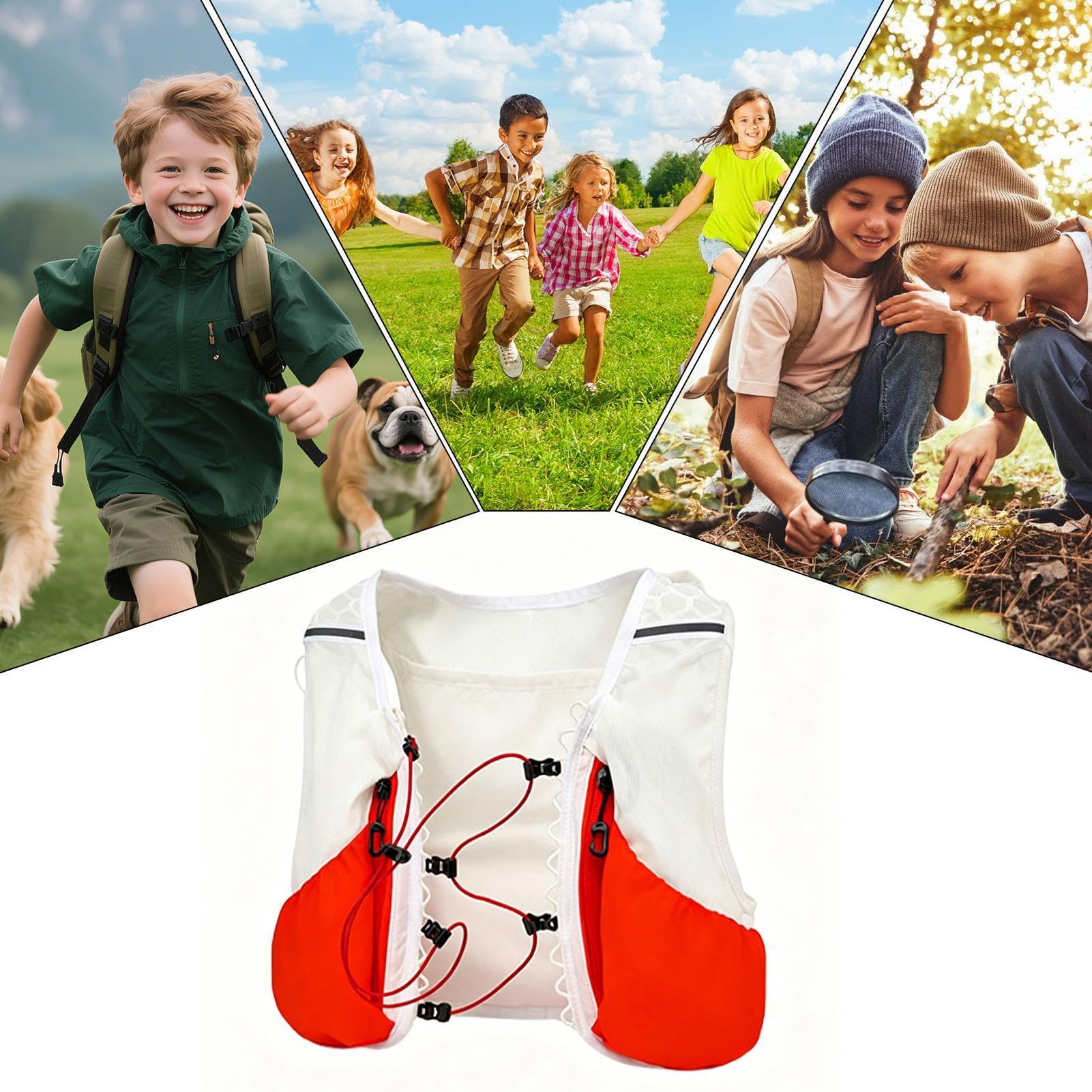 Gilet d'hydratation léger pour le sport, les coureurs, l'entraînement, le fitness, les voyages, la gym, la marche, l'entraînement, le jogging, la randonnée, le cyclisme, les enfants et le trail