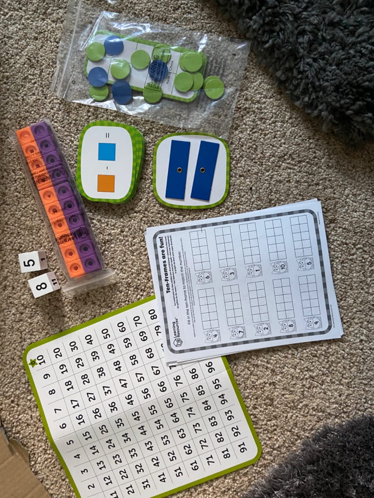 Learning Resources LSP1248-UK Skill Builders Maths Activity Set, Multi ...