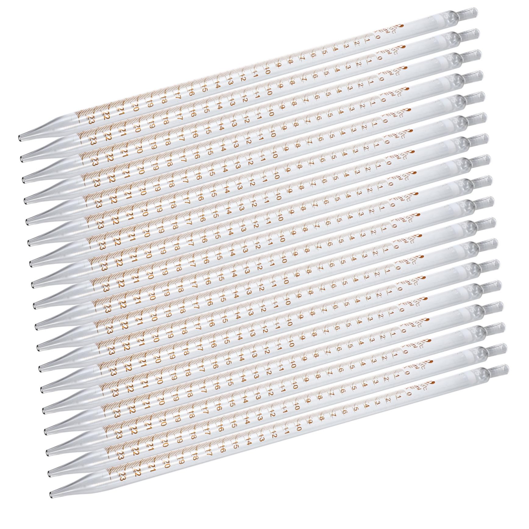 TOPBATHY 20piezas Goteros De Vidrio Calibrados Para Laboratorio Pipetas Graduadas De Gotero De Vidrio Para Uso Cocina y Experimentos Científicos