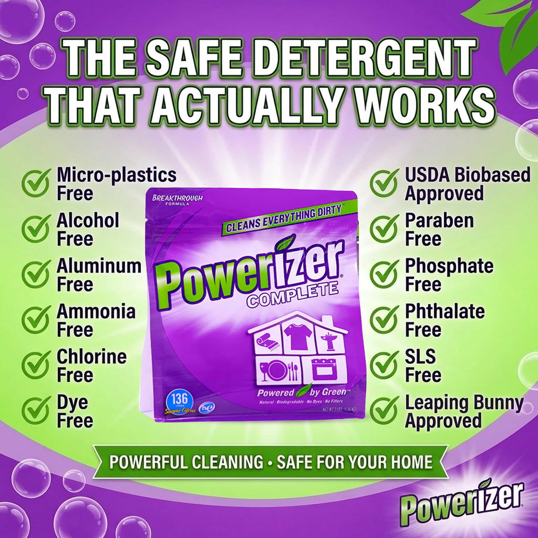 Amazon.com: Powerizer Complete - Non Toxic Laundry & Dishwasher