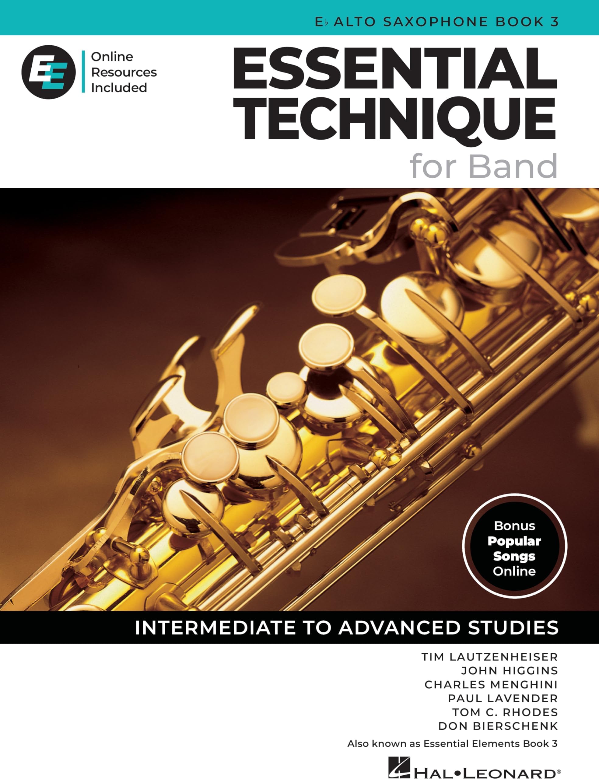 Essential Elements for Band - Eb Alto Sax Book 3 with EEi
