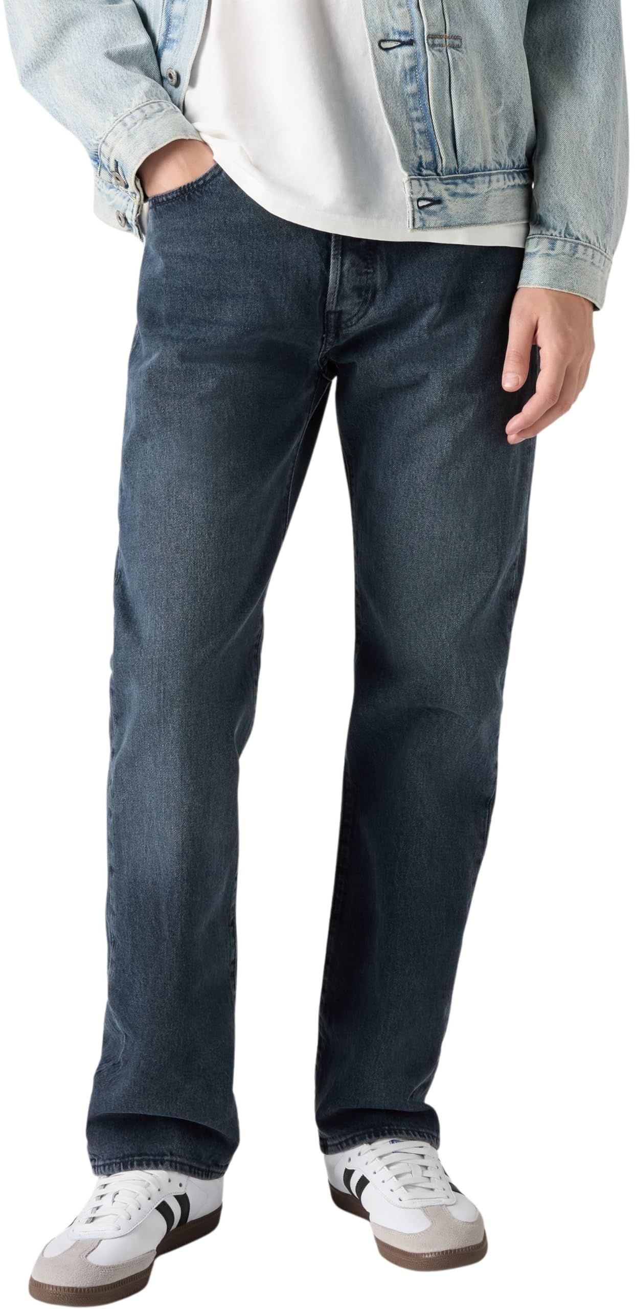 Levi's Herren Jeanshose 501 Original mit Knopfleiste, Straight Fit
