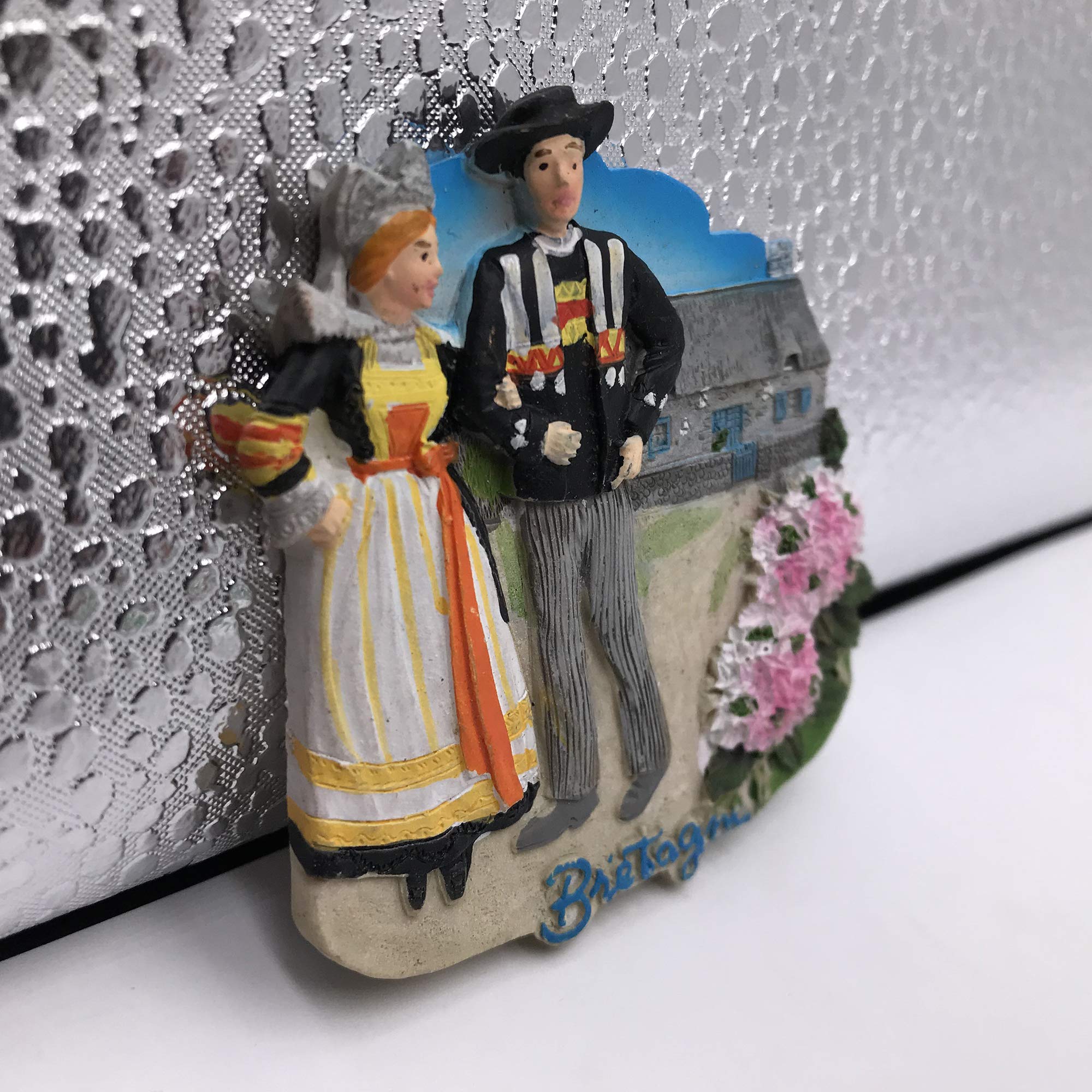 Magnete Frigorifero 3D Bretagna Francia – Souvenir In Resina Fatto A Mano, 6,5x6,5 Cm, Decorazione Casa E Cucina - 4