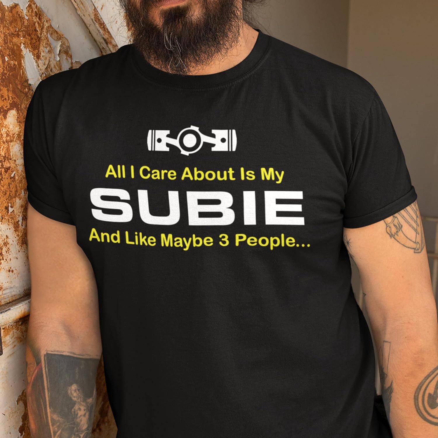 STYLN Subie Generation Cars T-Shirt | Adult Mechanic Japanese Racing Short Sleeve Shirts Gift for Car Automotive Enthusiasts - Image 2