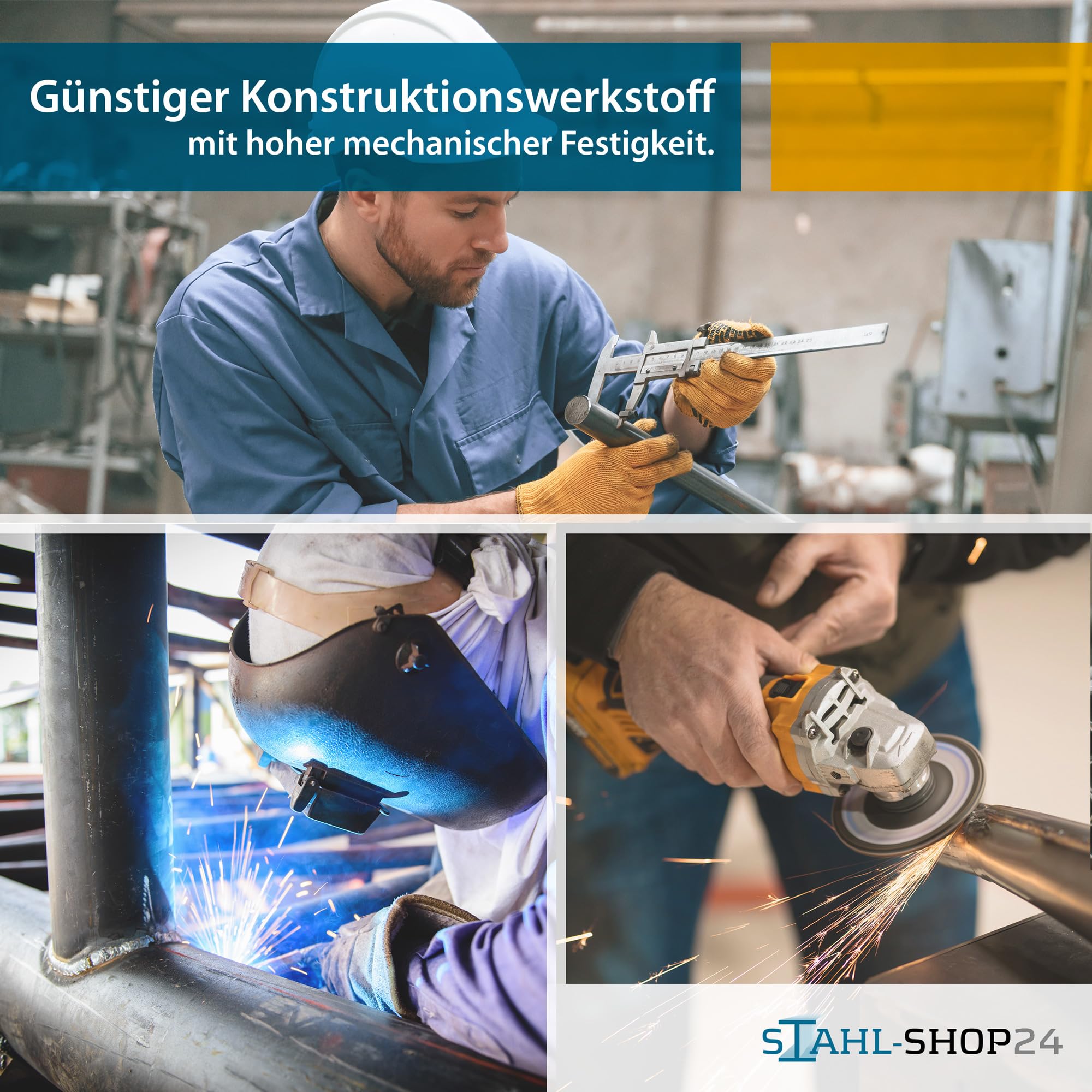 Stahl-Shop24 V2A Edelstahl Rundstab 2000 mm massiv rostfrei Ø 20 mm rostfreier Metallstab für Bauprojekte Modellbau Handwerk Konstruktion Werkstatt Bastelprojekte Edelstahlstange DIY Maschinenbau