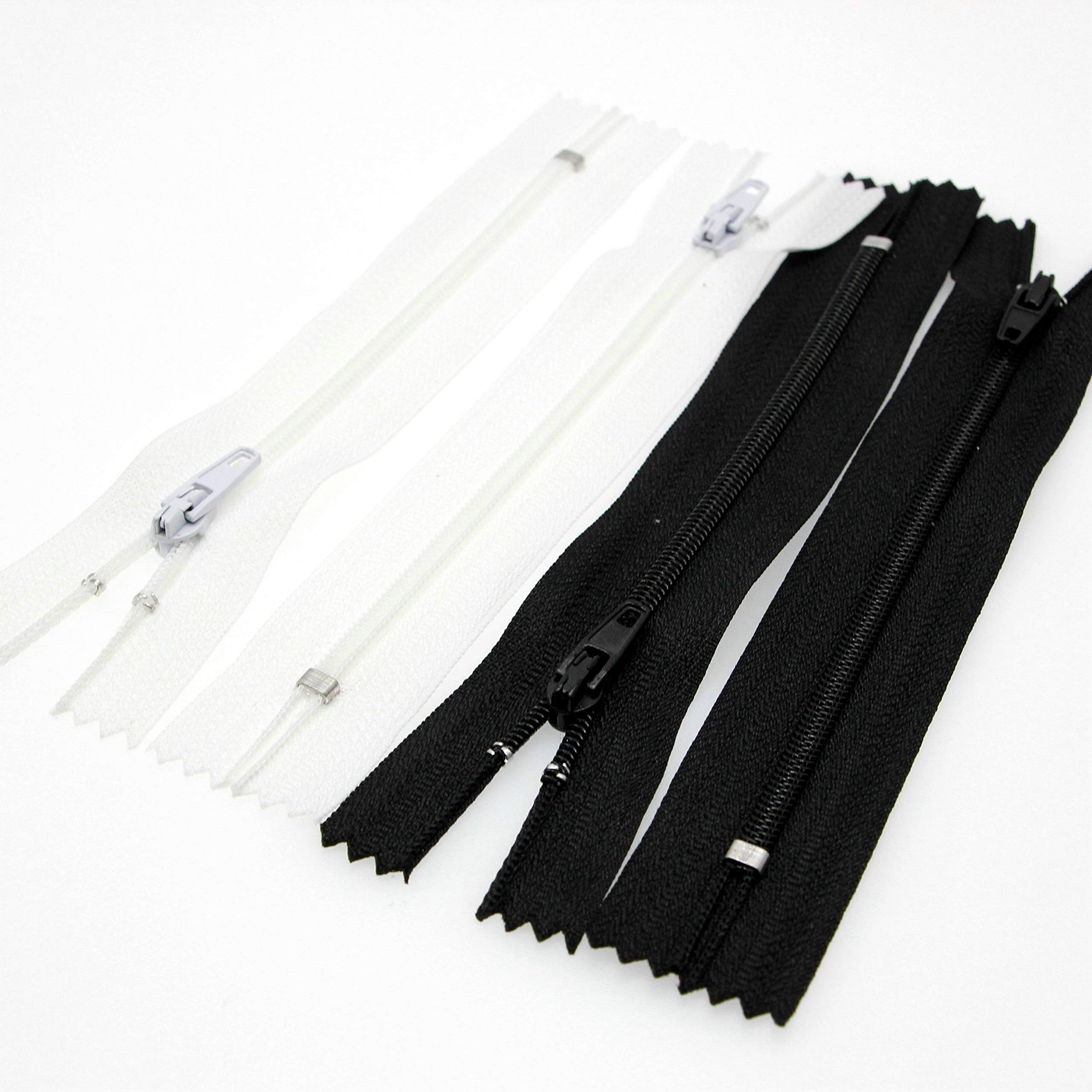 Lot De 6 Fermetures Éclair Spirales N°5 Séparables 70 Cm Noir - Avec Tirette Déco - Pour Couture DIY, Vêtements, Sacs