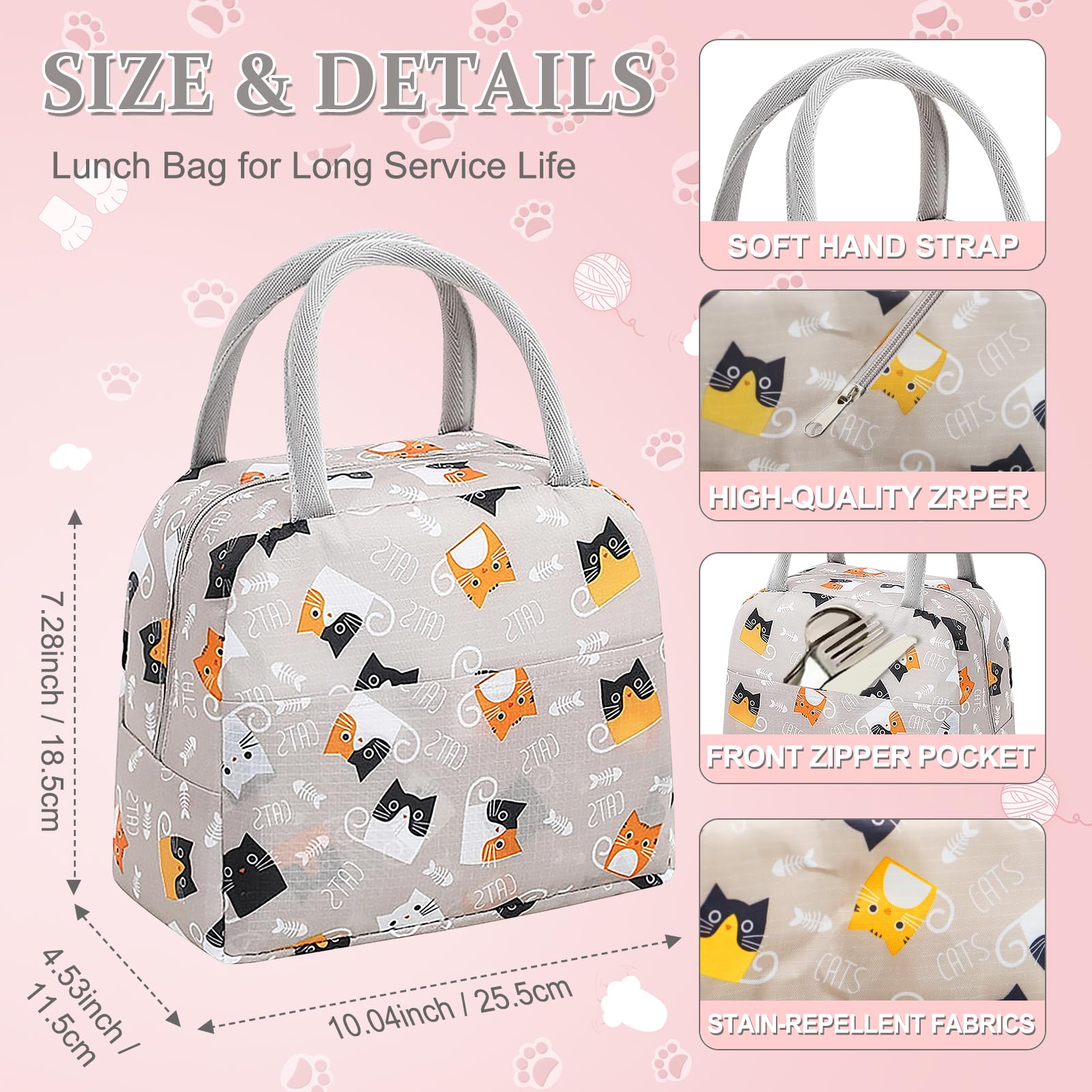 CubePlug Kids Portable Insulated Lunch Bags are Leak-Proof, Waterproof, Durable, and Suitable for picnics Travel, Outdoor - Image 4