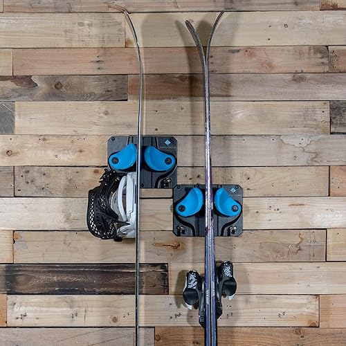 Miniatura 8 de Gravity Grabber La estantería de pared más moderna para esquís y tablas de snowboard, para guardar los rocker, las puntas y las colas, para