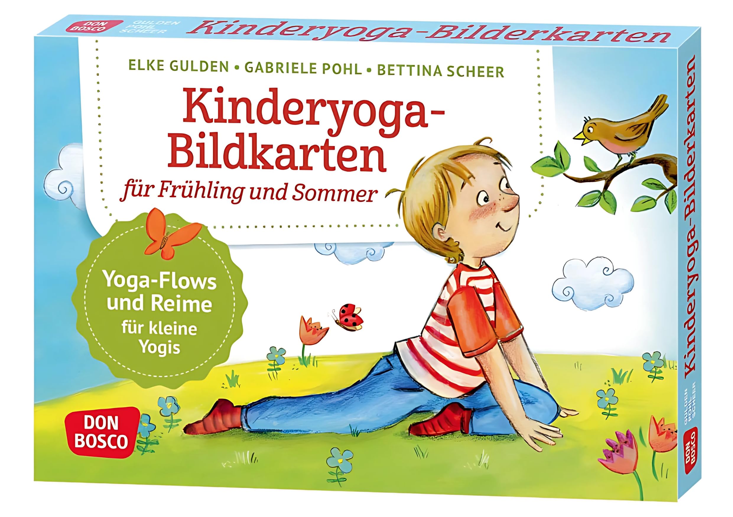 Kinderyoga-Bildkarten für Frühling und Sommer: Yogaflows und Reime für kleine Yoginis. Einfache Yoga-Übungen für Kita & Grundschule. Bewegen - entspannen - Stress abbauen. Für Kinder von 4 - 10 Jahren