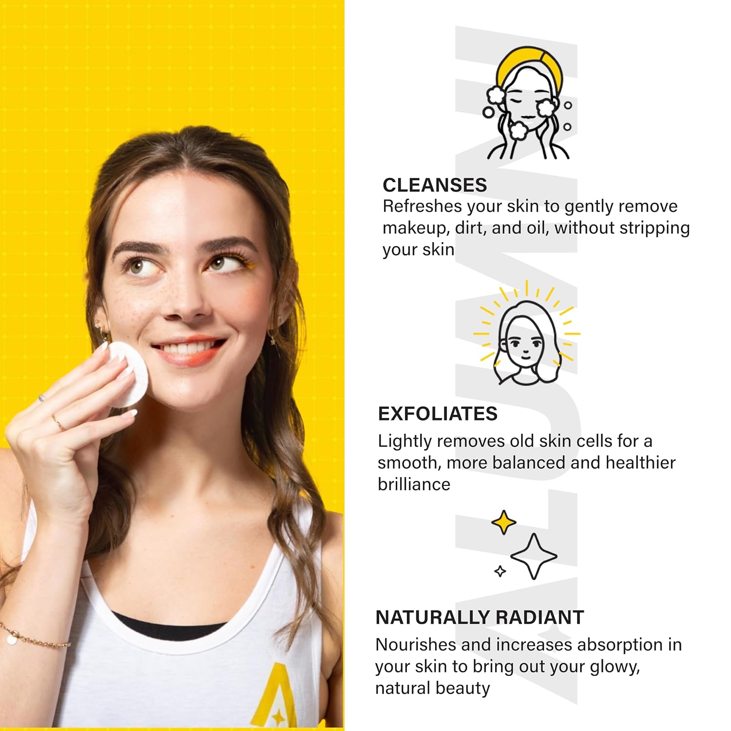 Alumni Skincare Shimmering Cream Vitamin C Cleanser - 3.4 oz Refreshing Face Wash for Women & Men with Citrus Bomb - Vegan, Gentle Face Exfoliator with AHAs & Enzymes for All Skin Types - Pack of 2