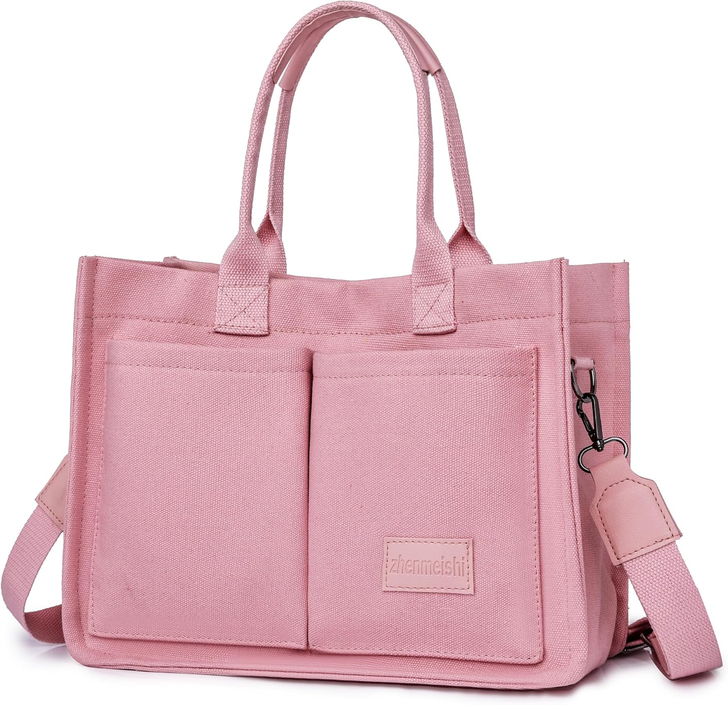 VODIU Canvas Tote Bag for Women,Laptop Bag Work Tote Bag Women Crossbody Purse Handbag Shoulder Travel Messenger Gym Tote