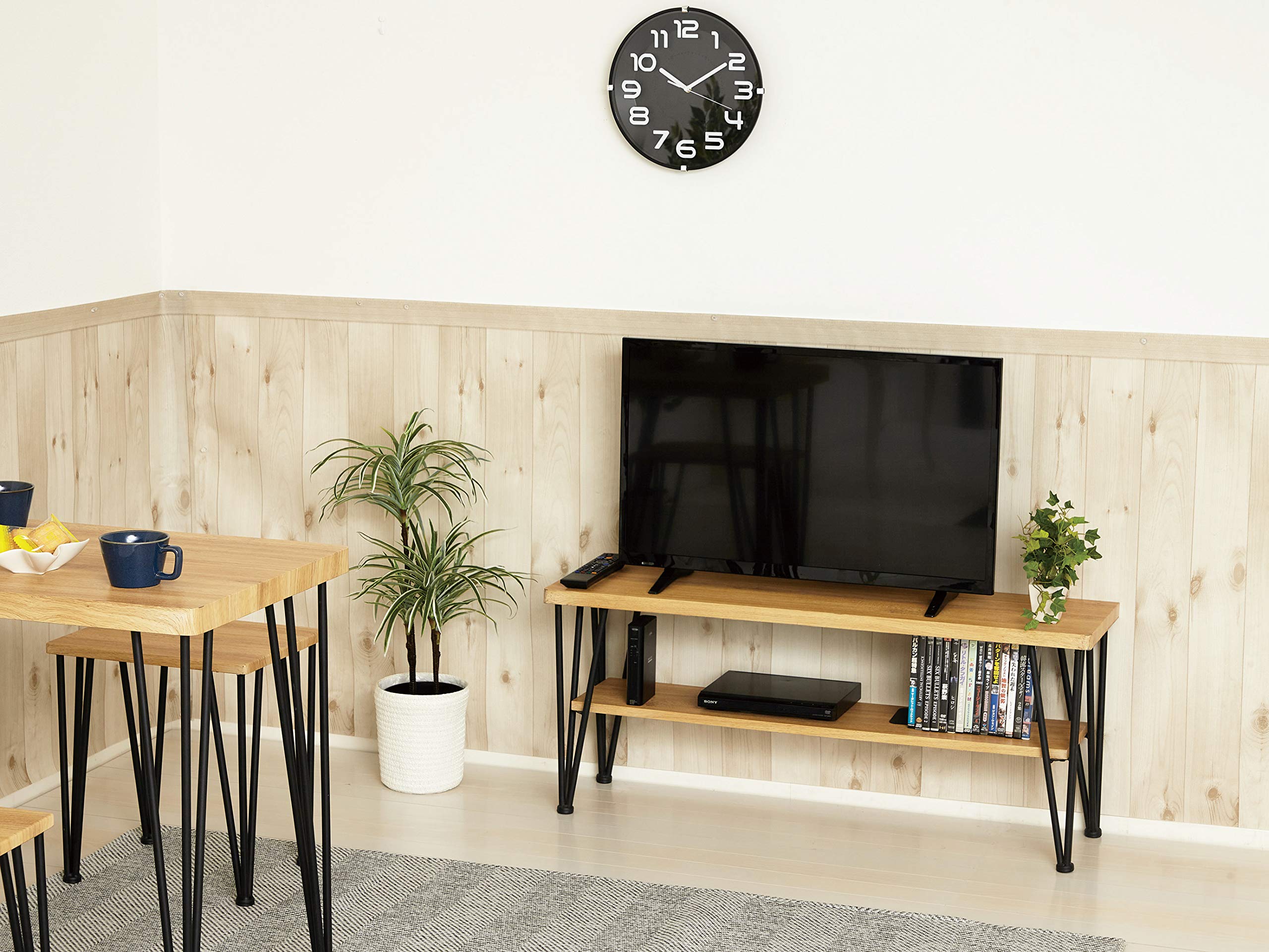 Amazon｜クロシオ(Kuroshio) アートテレビ台 W105 モダンナチュラル