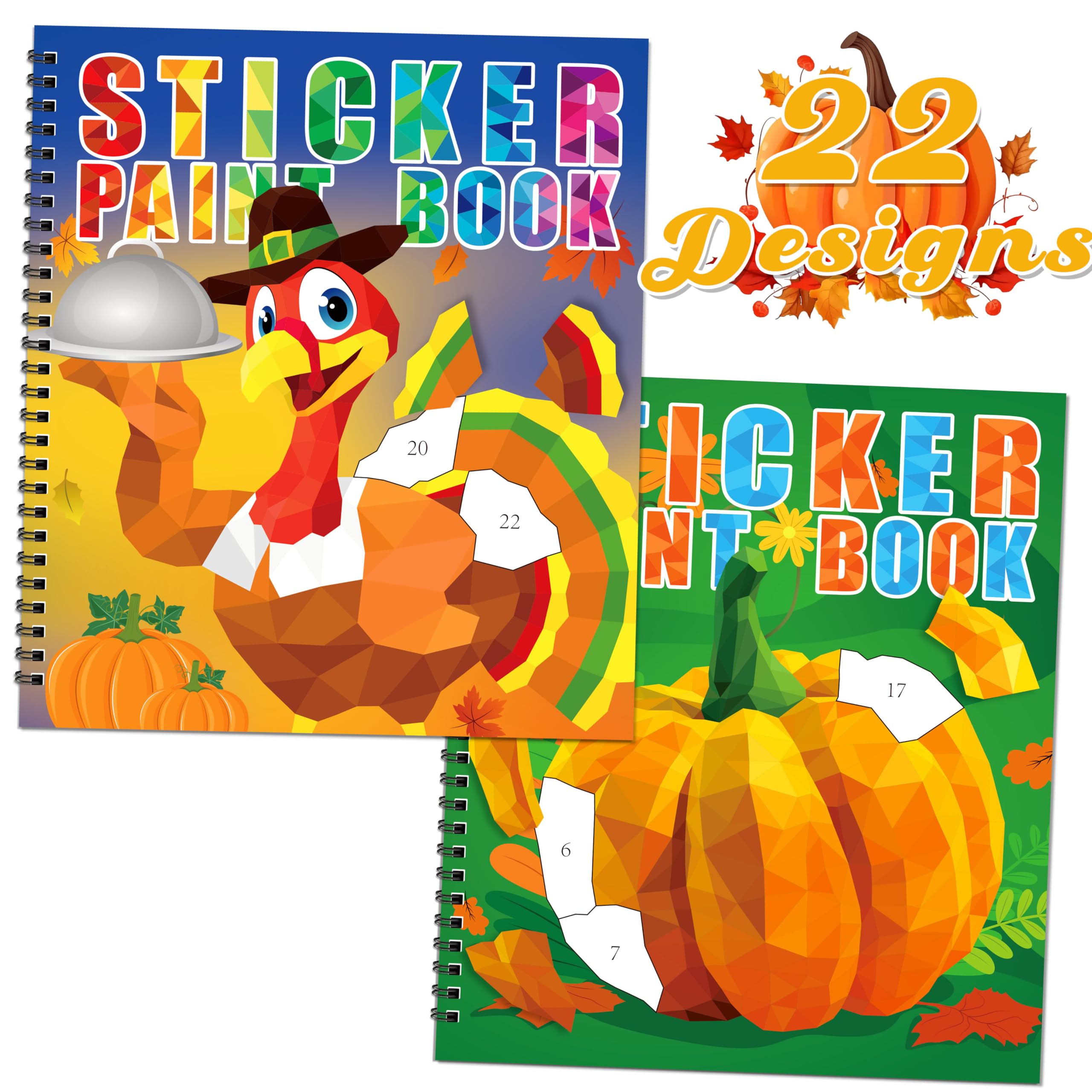 Click to get 90shine 2PCS Thanksgiving Crafts for Kids Sticker 