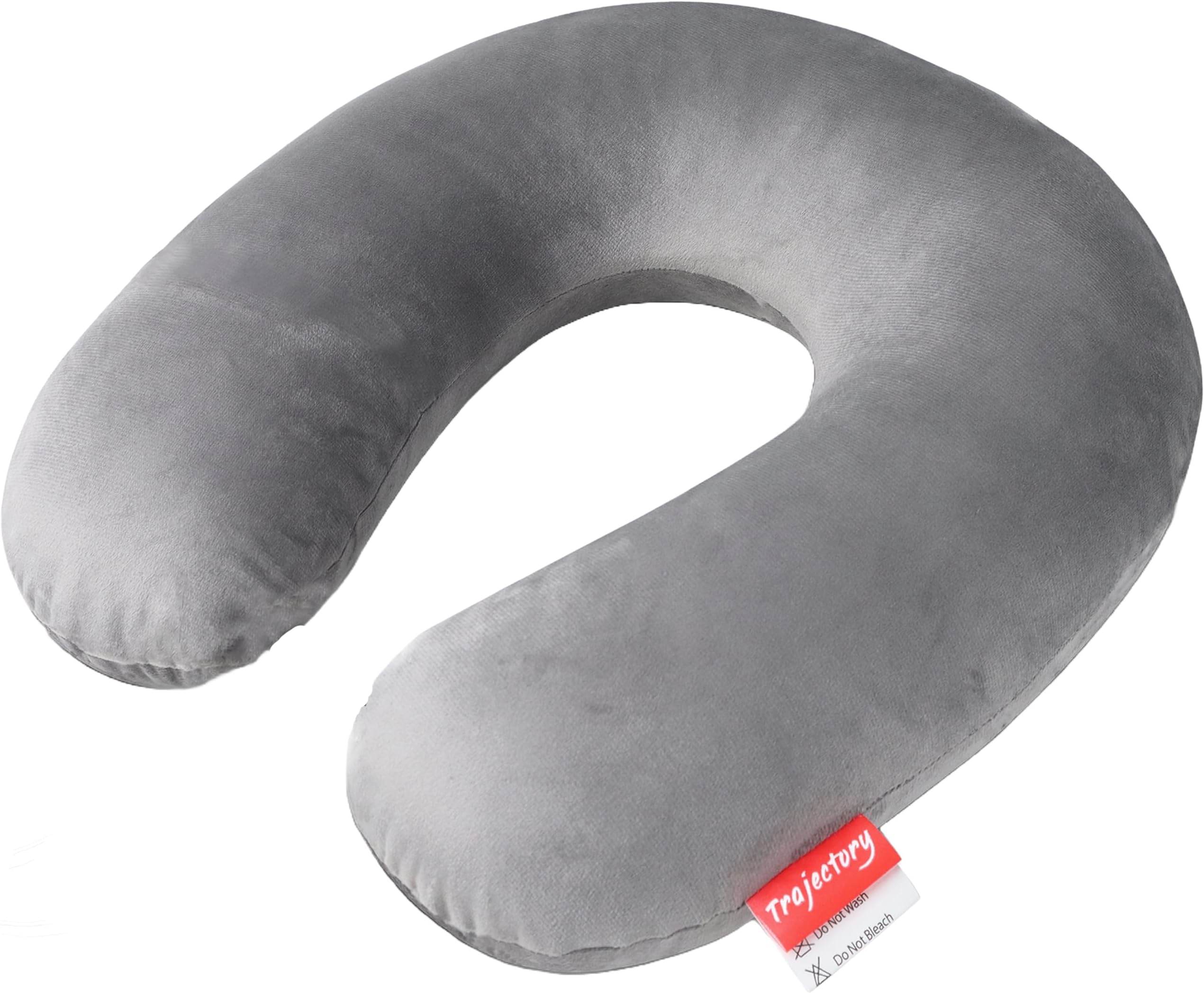 Trajectory Travel Neck Pillow Rest Cushion for Travel and Sleeping in Plane Flight Car Train Airplane for Sleeping for Orthopedic Cervical Pain for Men & Women Grey