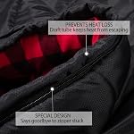HiZYNICE 0 Degree Sleeping Bags 100% Cotton Flannel for Winter Adults Men Zero Degree Camping XL XXL Big and Tall Extra Large Rectangular