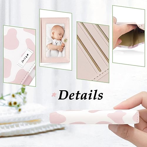 Miniatura 5 de Lindas carteras pequeñas para mujer, cartera de tres pliegues a la moda para niñas, cartera corta delgada para mujer con ventana de identificación,