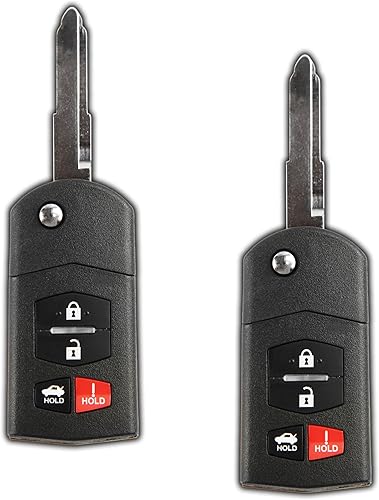 KeylessOption Llavero de repuesto para automóvil de entrada sin llave para BGBX1T478SKE125-01 (paquete de 2)