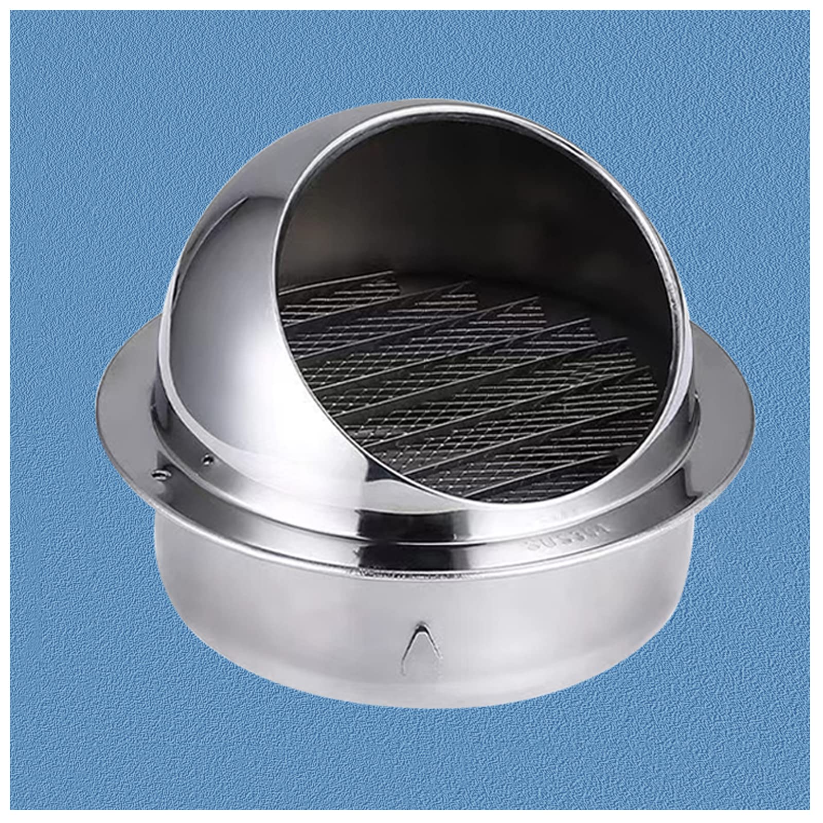 Amazon.com - BMXRX Air Vent 304 Stainless Steel Wall Vent Bathroom Exhaust  Fan Round Dryer Vent Cover Hemispherical Grille Ventilation Cover External  Extractor for Outdoor 80mm
