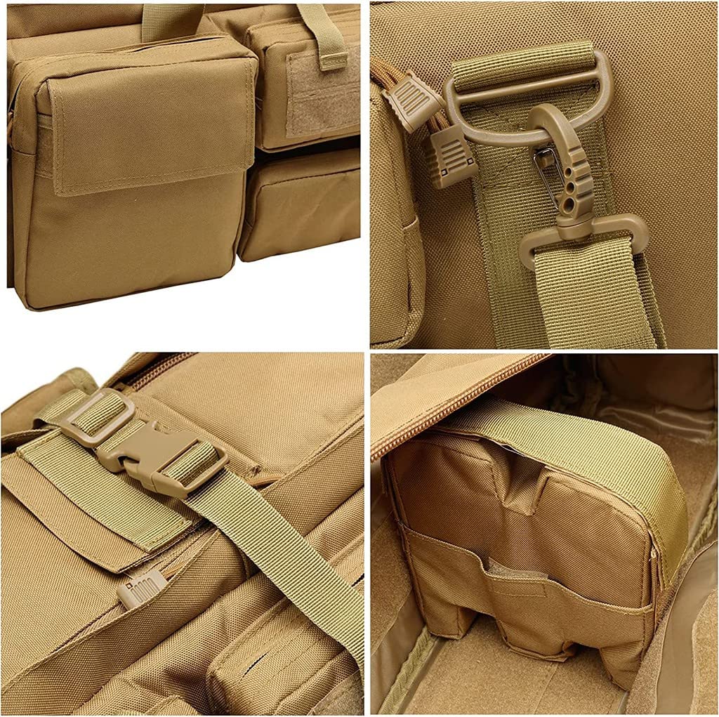 Custodie per Pistole Morbide, Fucile Tattico Custodia, Borsa Porta Fucile, Borsa Tattica per Pistola Lunga per Riporre Carabine Fucili Nero