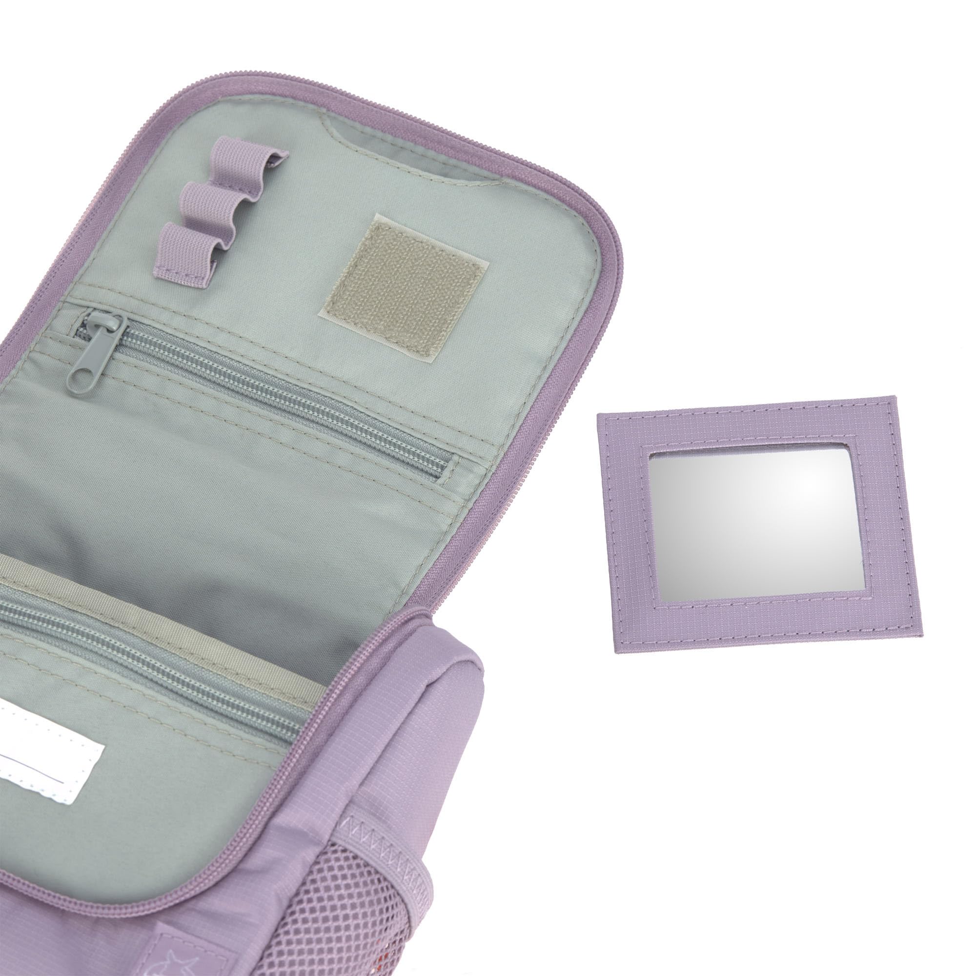 LÄSSIG Kosmetyczka dla dzieci, worek na pranie, do zawieszania/mini Washbag Lilac, liliowy, Nowoczesny