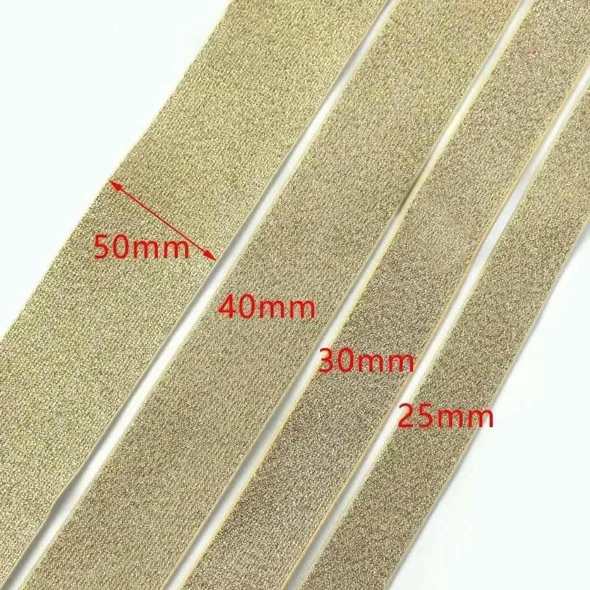 Banda elástica de nailon de seda de 3, 5 y 10 metros (25-50 mm), cinta de poliéster para cinturón, cinta de goma para bricolaje, accesorios de costura para cinturones de vestir, azul rey, 40