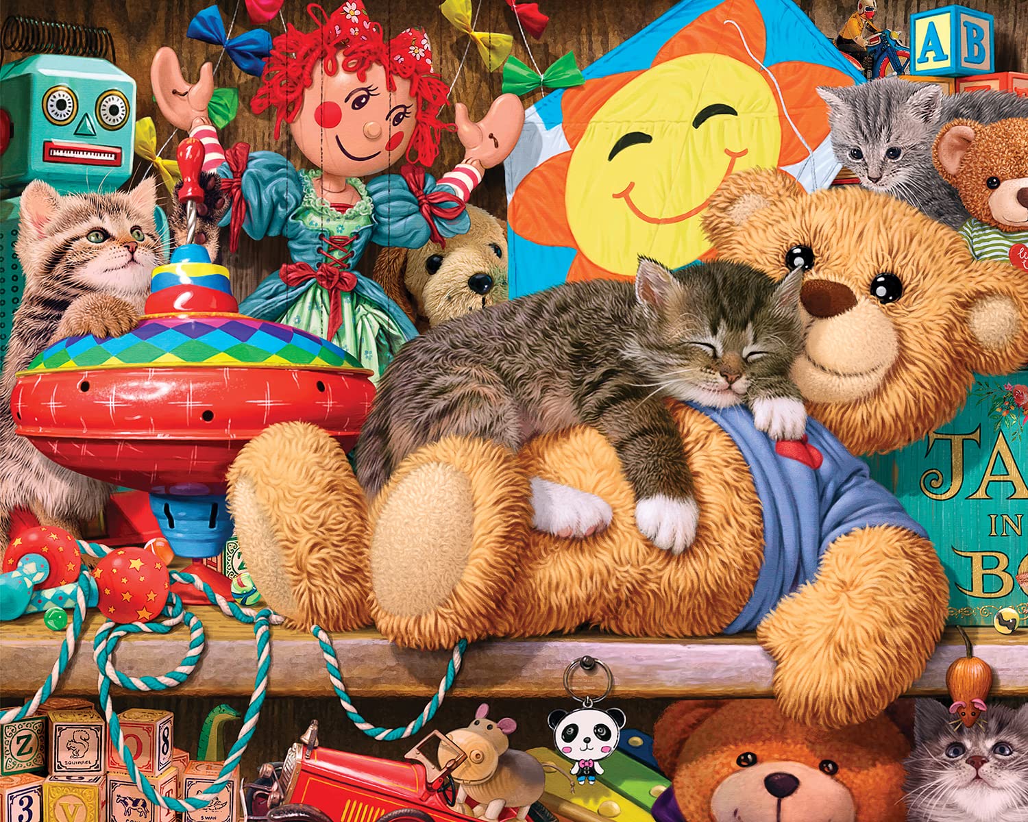 Springbok1000 Piece Jigsaw Puzzle Toy Cupboard - Made in USA