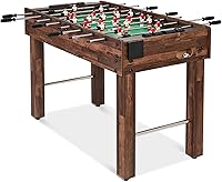 Best Choice Products 48in Foosball Table for Kids & Adults - Game Room Arcade Soccer Table w/ Ergonomic Handles, Cup Holders, 2 Balls