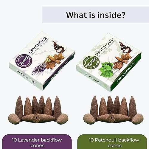 Vista 210 de Paquete combinado de conos de incienso de reflujo – 10 opio + 10 conos de incienso perfumados de cannabis