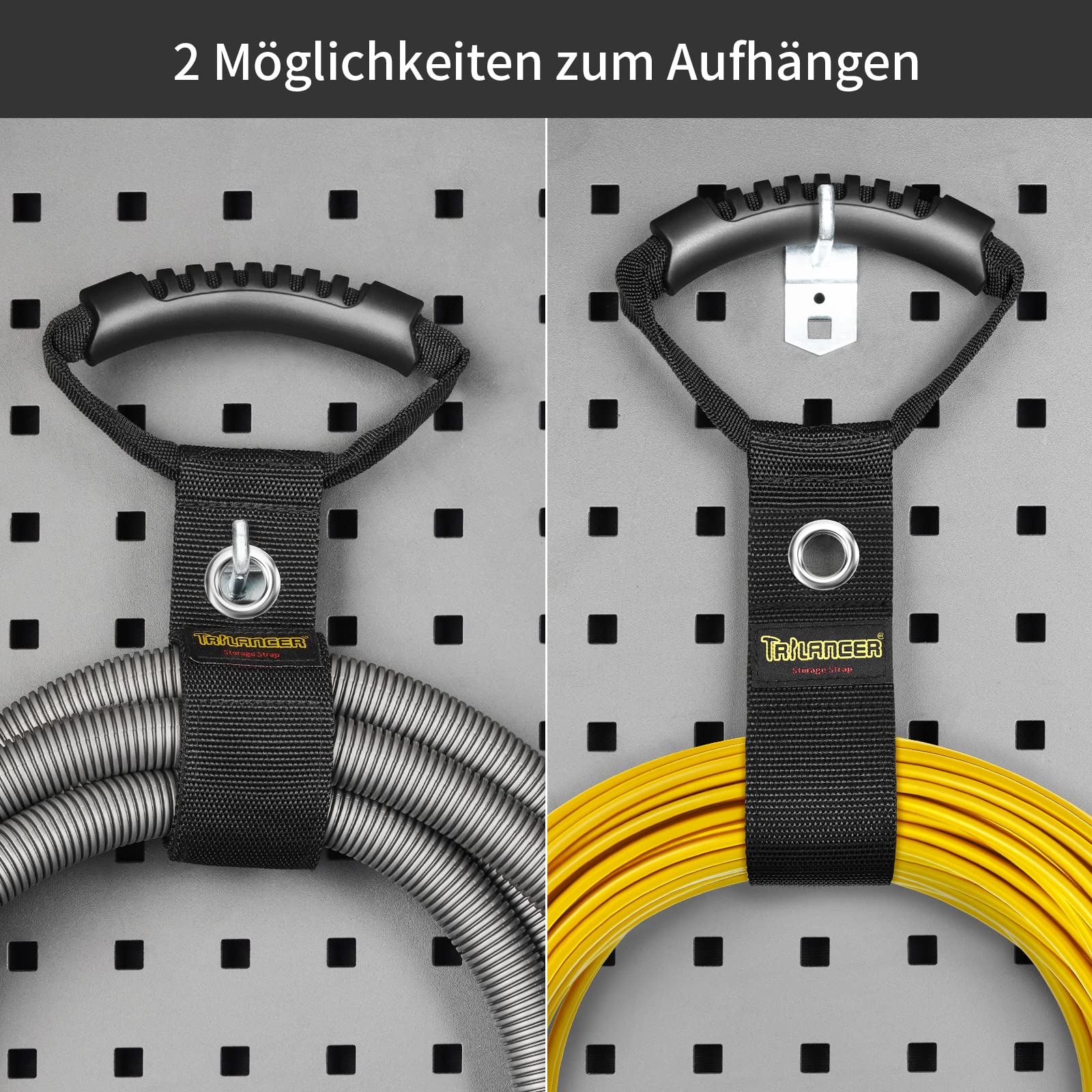 Hogvinnatil Verlängerungskabel Aufroller 2er Set - Kabelhalter Aus Oxford-Stoff Für Garage & Garten