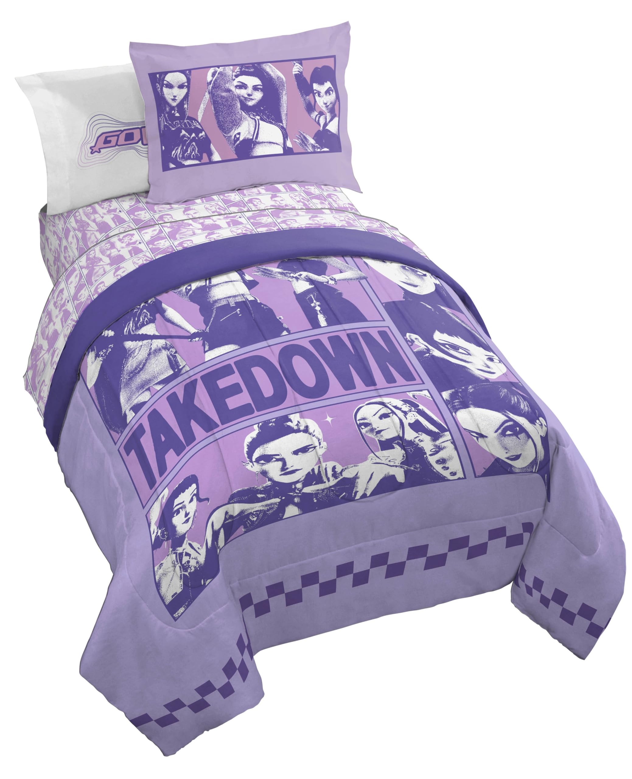 Amazon.com: Kpop Demon Hunters Full Size Comforter Set 7 Piece