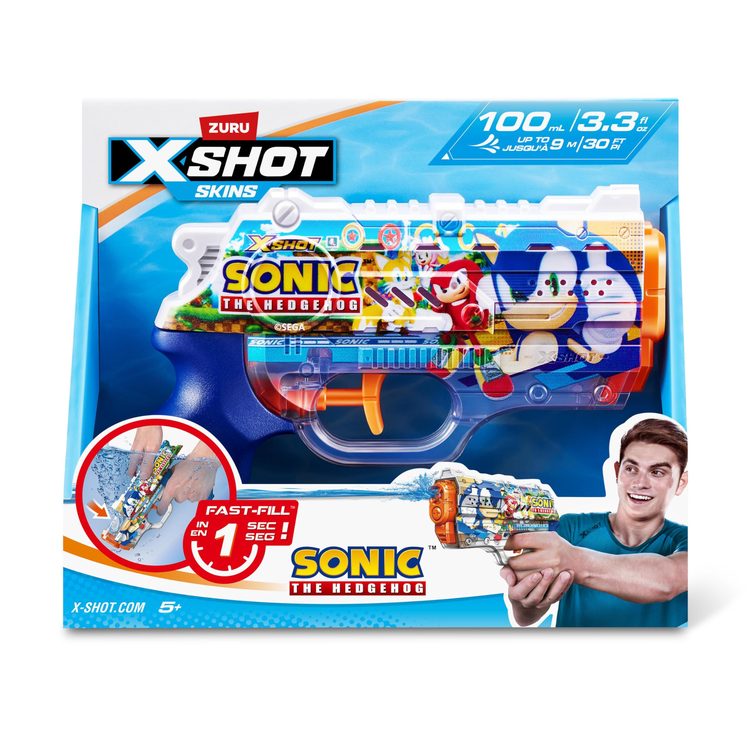 Zuru Sonic X-Shot Skin Water 8166